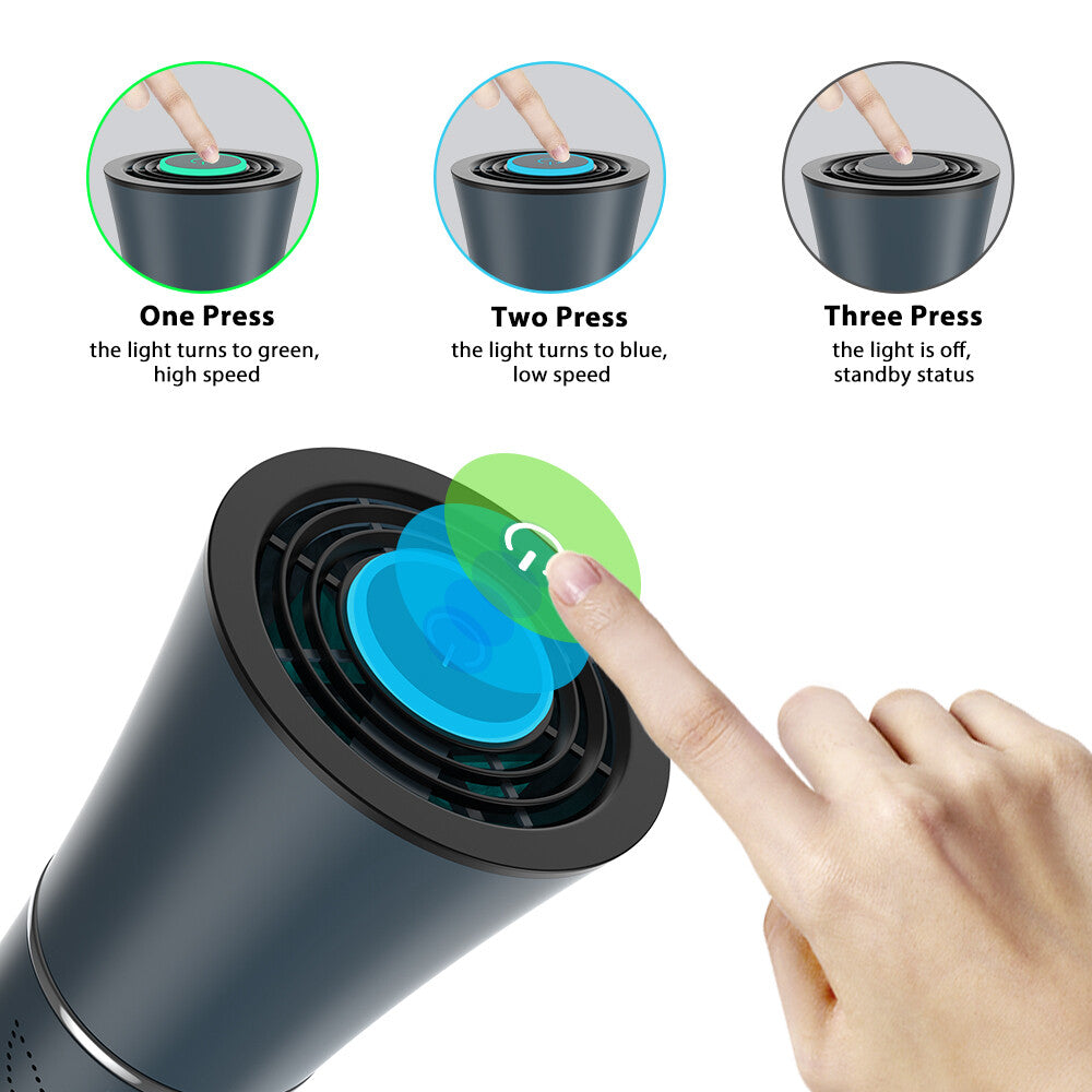 Mini Portable Air Purifier Desktop-True HEPA Filter Cleans Air,Home,Office Use